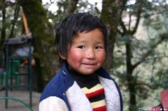 チベット子供村にて